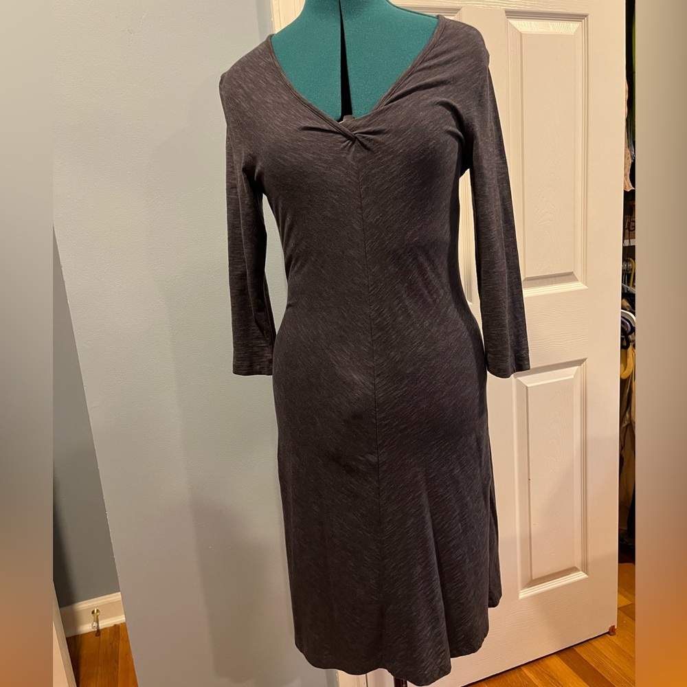 Grey Horny Toad basic v-neck dress